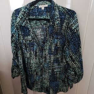 Almost new front button down top size 2X